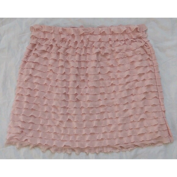 Xhilaration Dresses & Skirts - XHILARATION Ruffled Pink Skirt Barbie Core Coquette Womens Size XL